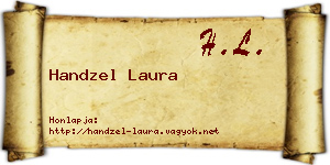 Handzel Laura névjegykártya